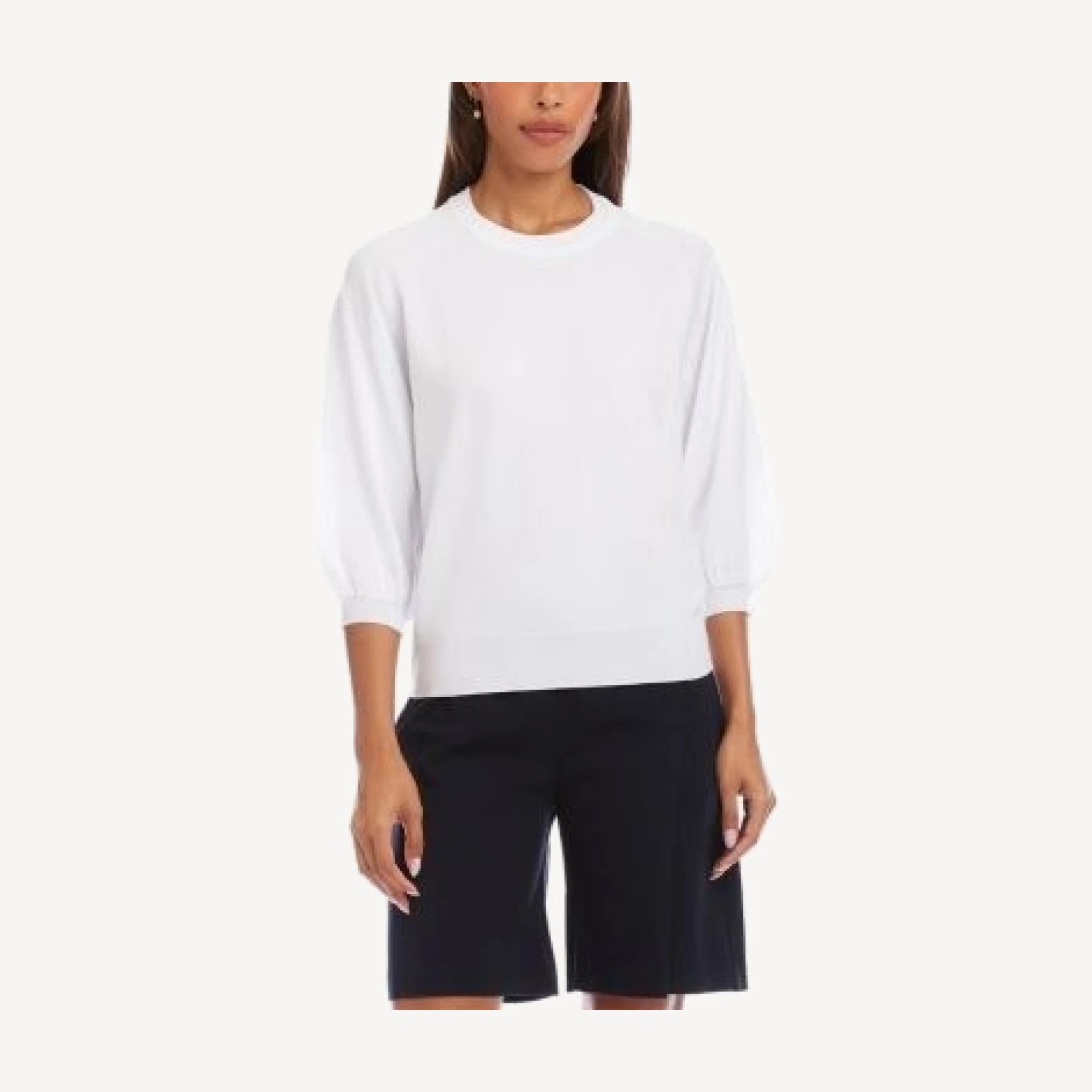 Karen Kane Puff Sleeve Raglan Sweater