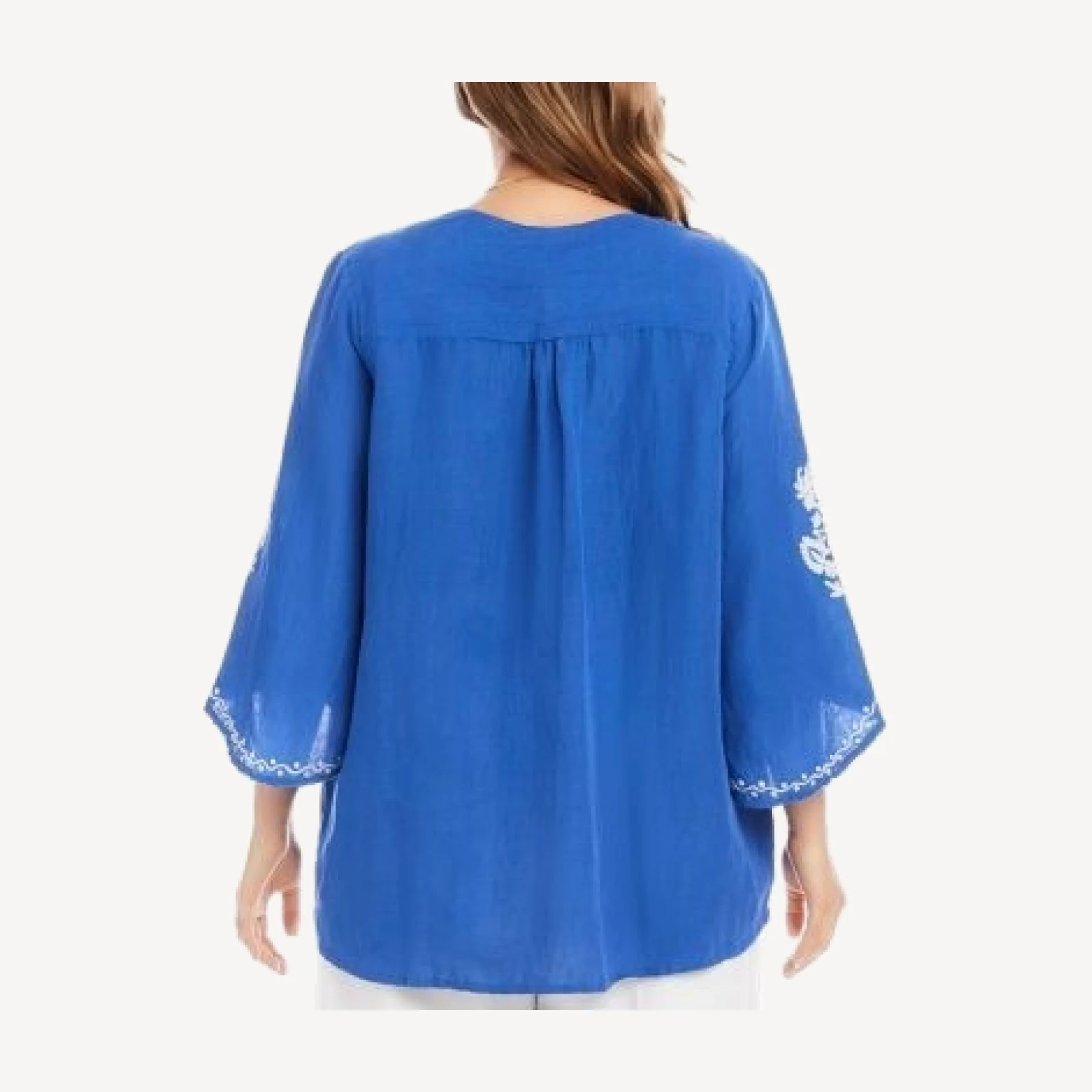 Karen Kane Plus Size Embroidered Asymmetrical Top