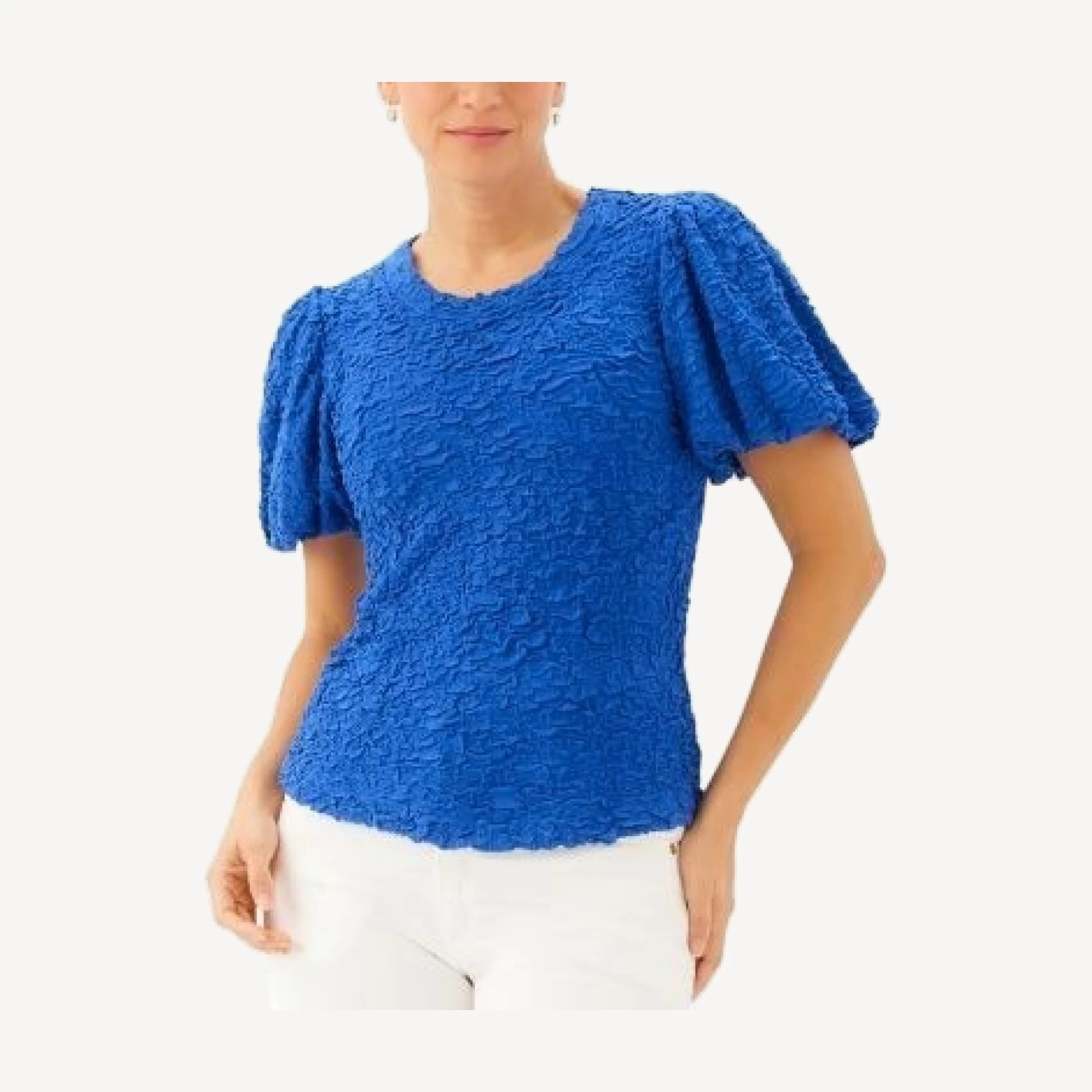 Karen Kane Puff Sleeve Textured Top