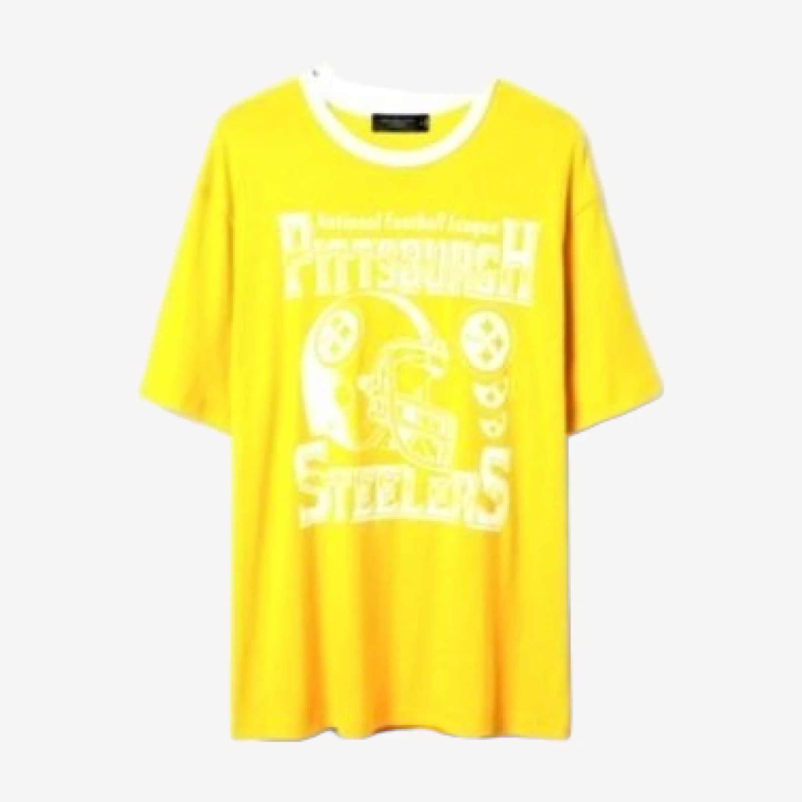 Junk Food Clothing Unisex Nfl Pittsburgh Steelers Oversized Ringer Tee