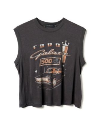 Junk Food Clothing Women's Ford Galaxie 500 Xl Vintage Tissue Tank