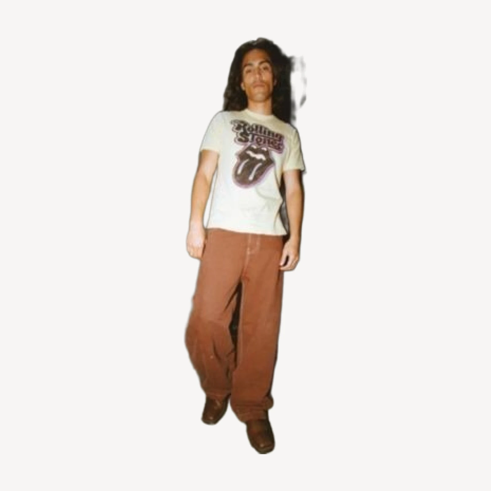Junk Food Clothing Unisex The Rolling Stones Logo Vintage Tee