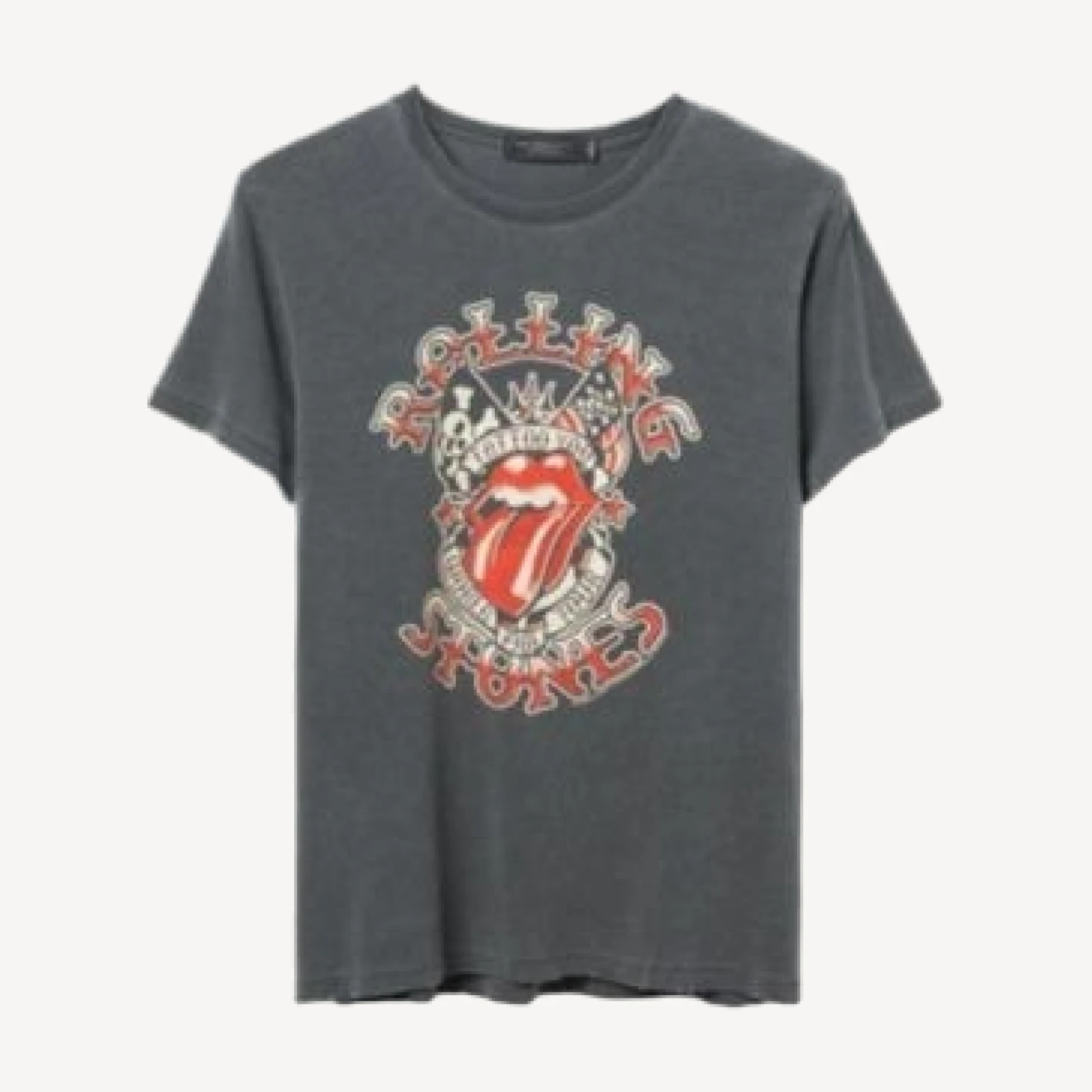 Junk Food Clothing Women's The Rolling Stones Tattoo You Vintage Tee