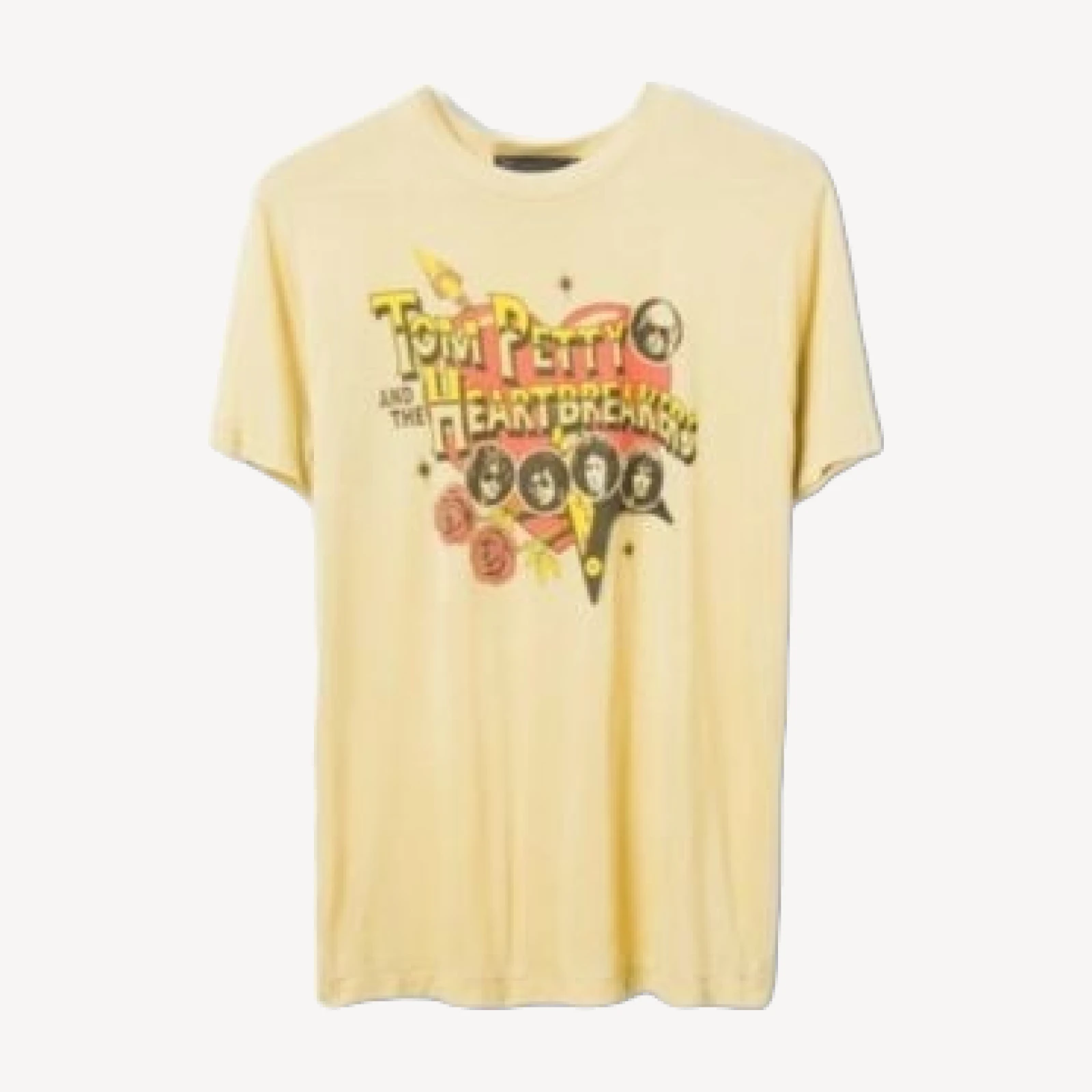 Junk Food Clothing Women's Tom Petty and the Heartbreakers Vintage Tissue Tee