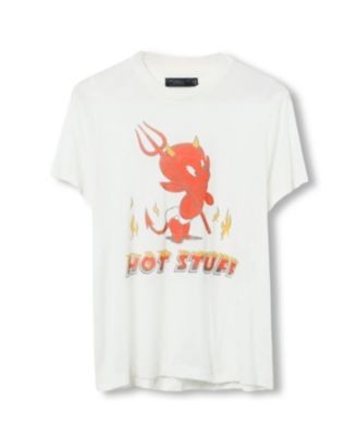 Junk Food Clothing Women's Hot Stuff The Little Devil Vintage Tissue Tee