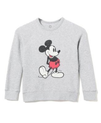Junk Food Clothing Unisex Classic Mickey Raglan Fleece Sweatshirt - Little Kid, Big Kid