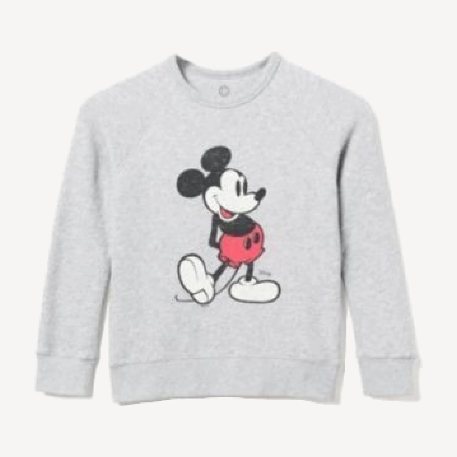 Junk Food Clothing Unisex Classic Mickey Raglan Fleece Sweatshirt - Little Kid, Big Kid