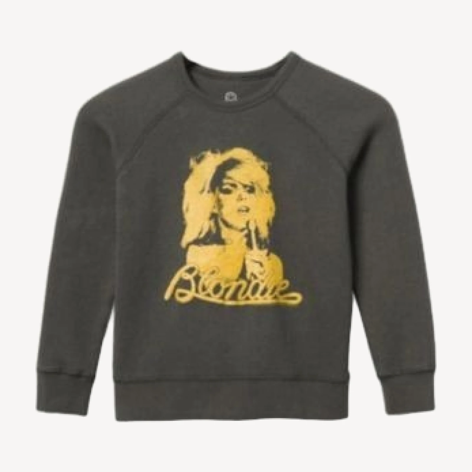 Junk Food Clothing Unisex Blondie Gold Raglan Fleece Sweatshirt - Little Kid, Big Kid
