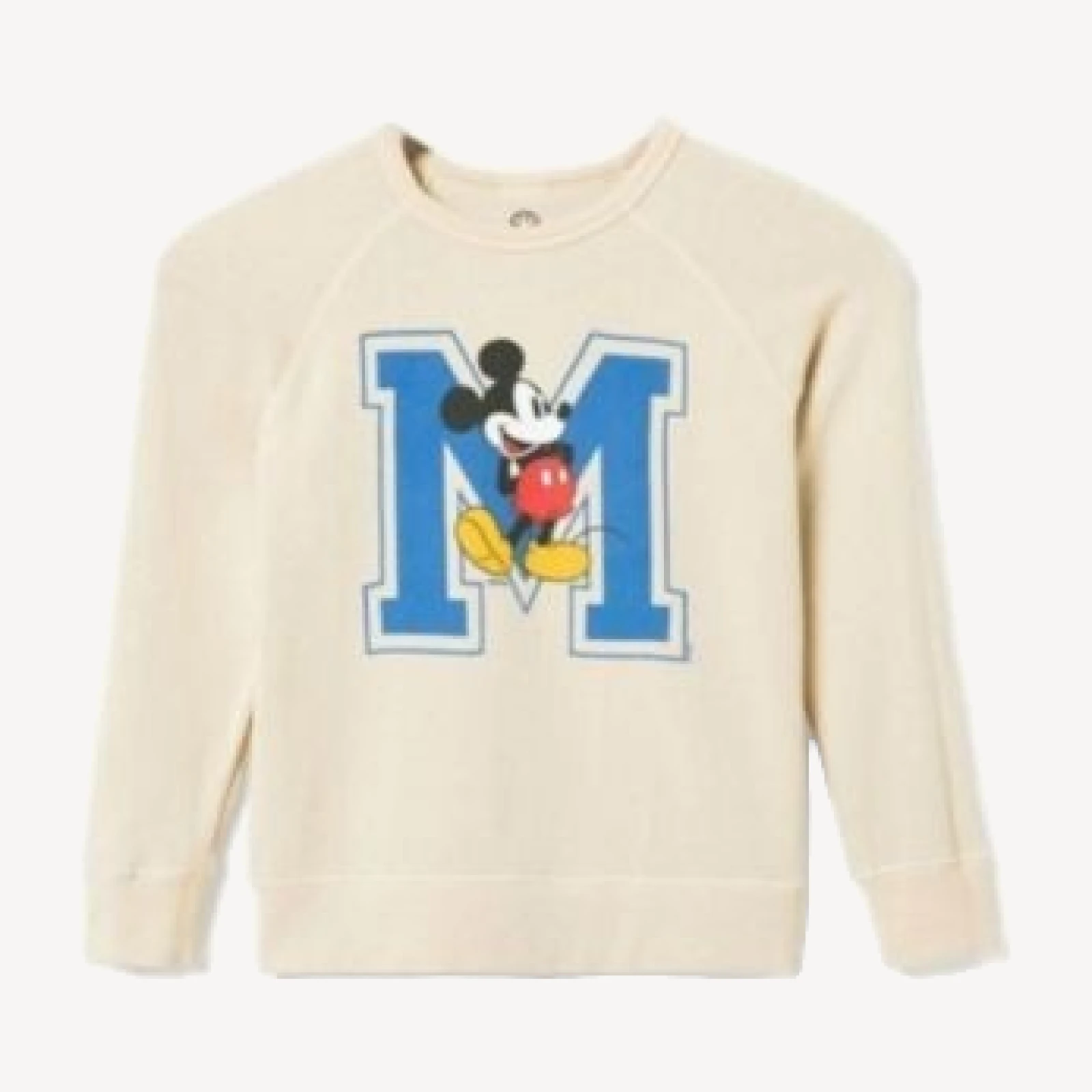 Junk Food Clothing Boys' Kids Mickey Big M Raglan Fleece Sweatshirt - Little Kid, Big Kid