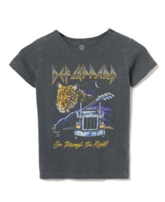 Junk Food Clothing Unisex Def Leppard Through The Night Tee - Little Kid, Big Kid