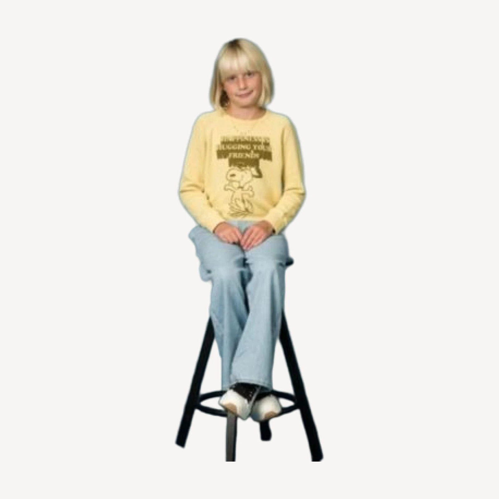 Junk Food Clothing Unisex Peanuts Hugging Your Friends Raglan Fleece Sweatshirt - Little Kid, Big Kid