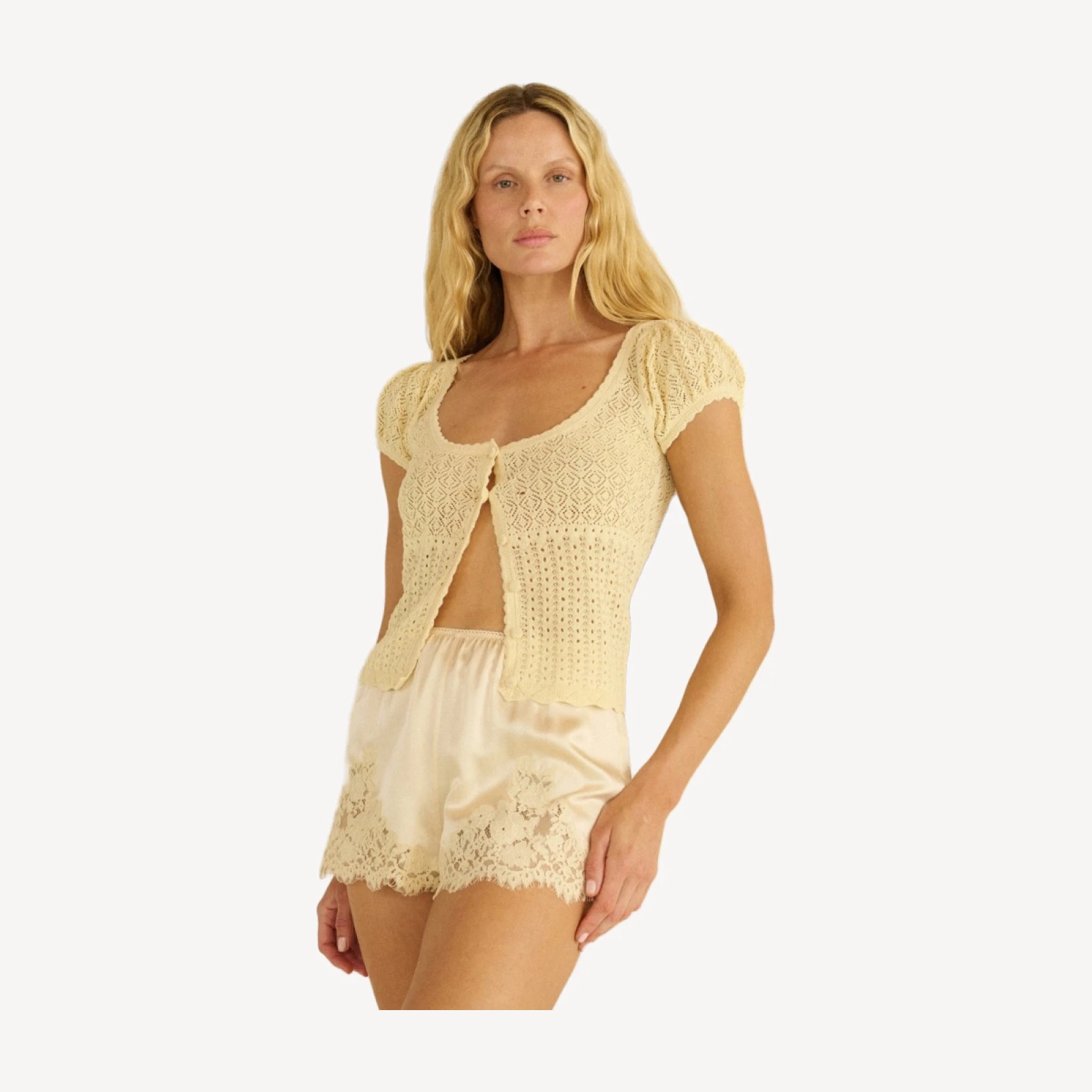 PRISCILLA CARDIGAN -- VANILLA