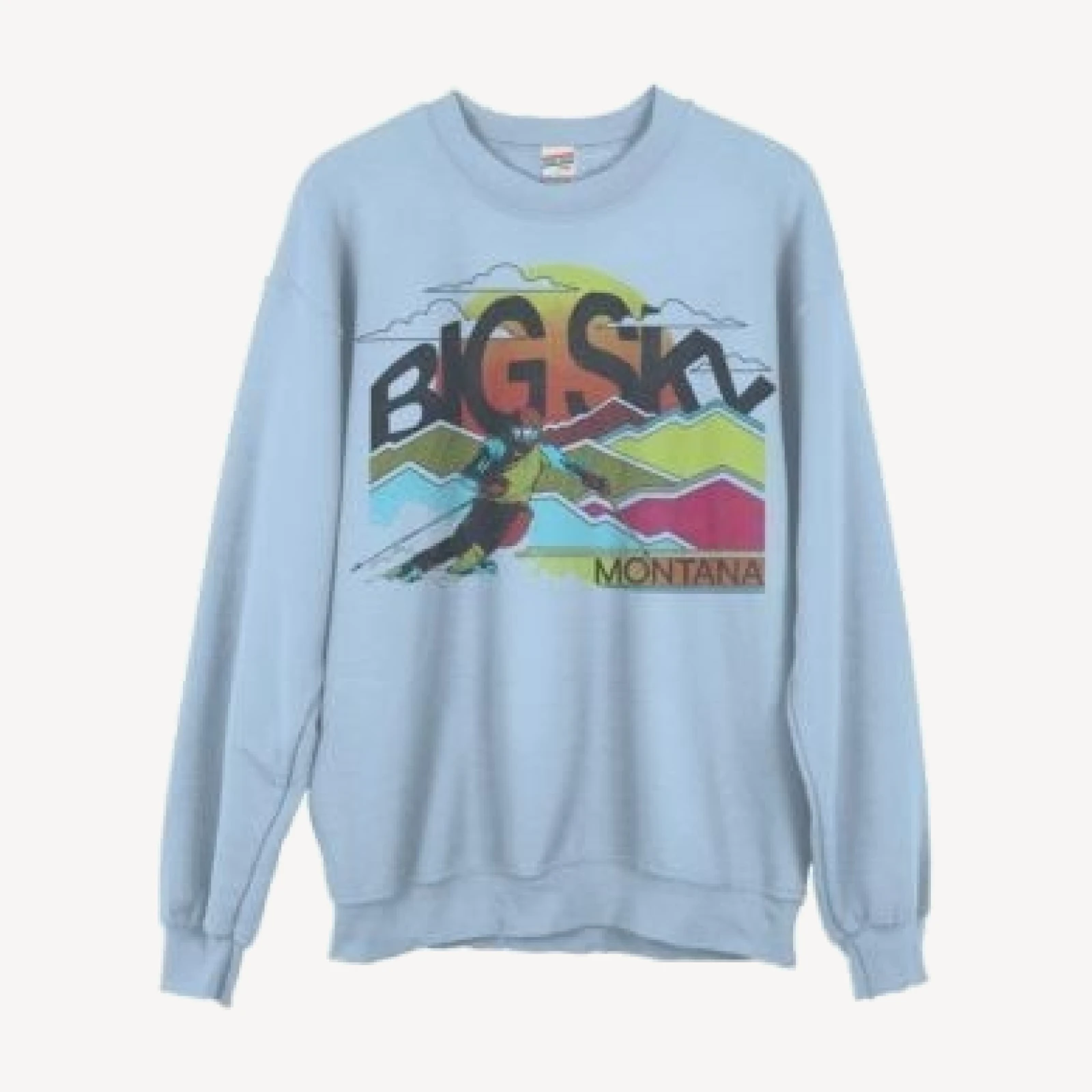 Junk Food Clothing Unisex Big Sky Montana Flea Market Fleece Sweatshirt