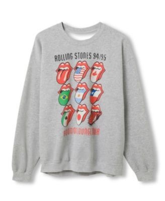 Junk Food Clothing Men's Rolling Stones Voodoo Lounge Tour Flea Market Fleece Sweatshirts