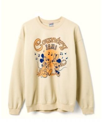 Junk Food Clothing Mickey & Minnie Country Jams Flea Market Fleece Sweater