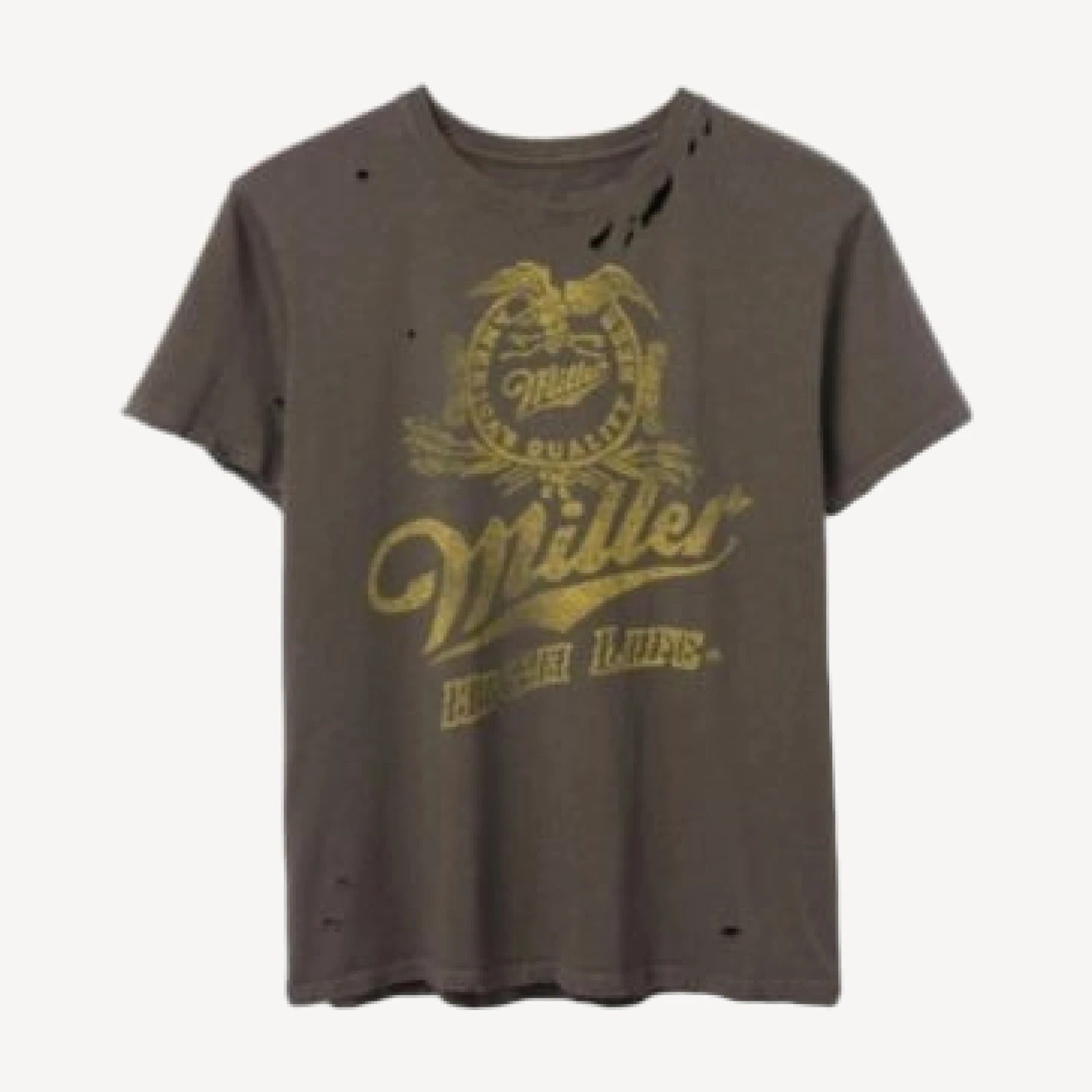 Junk Food Clothing Women's Miller High Life Vintage Destroy Tee