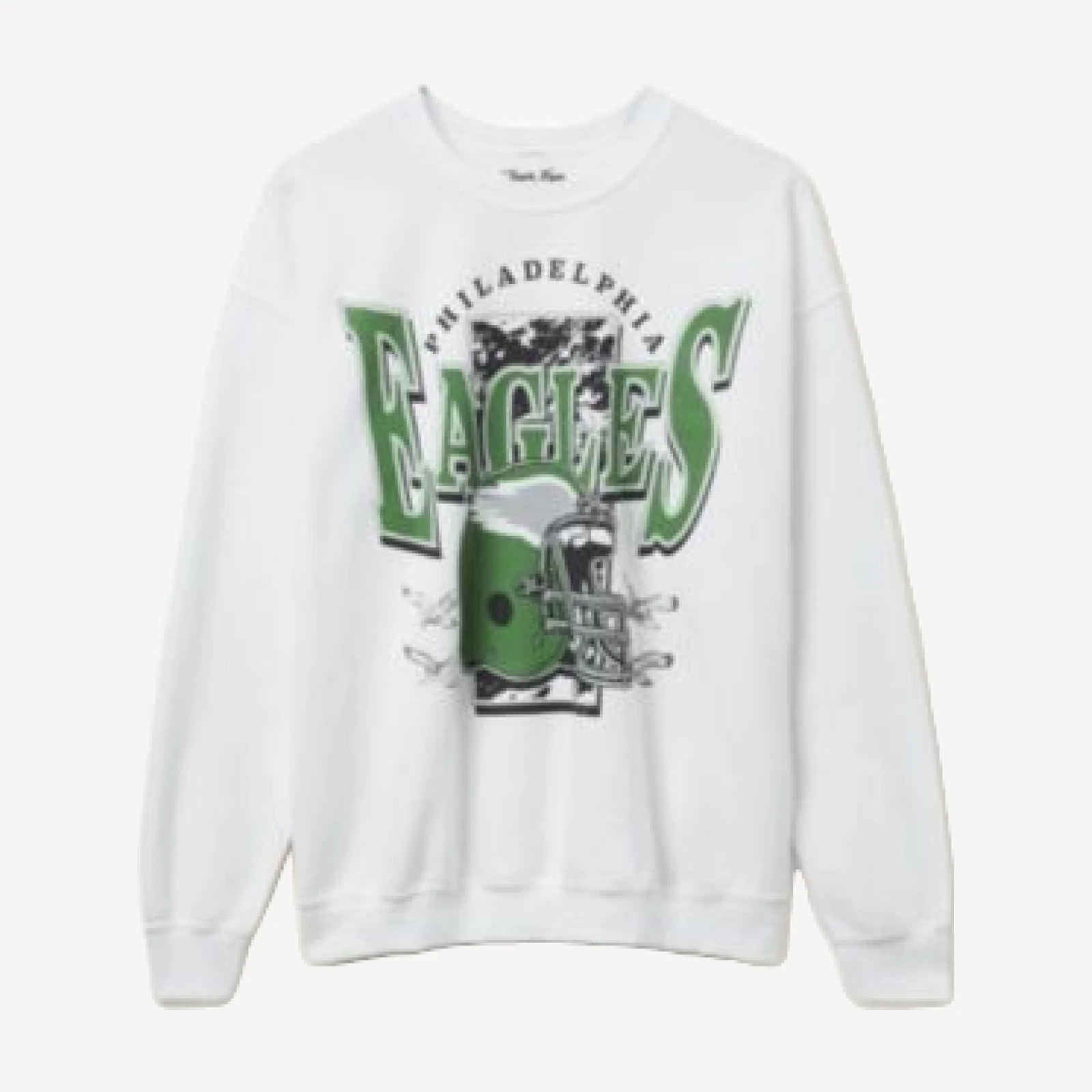Junk Food Clothing Unisex Nfl Philadelphia Eagles Conversion Flea Market Crew Fleece