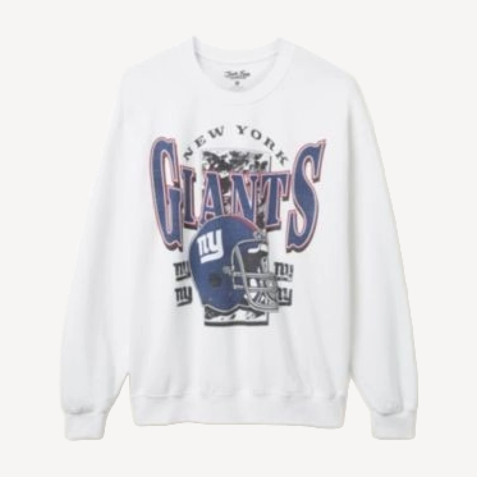Junk Food Clothing Unisex Nfl New York Giants Conversion Flea Market Crew Fleece
