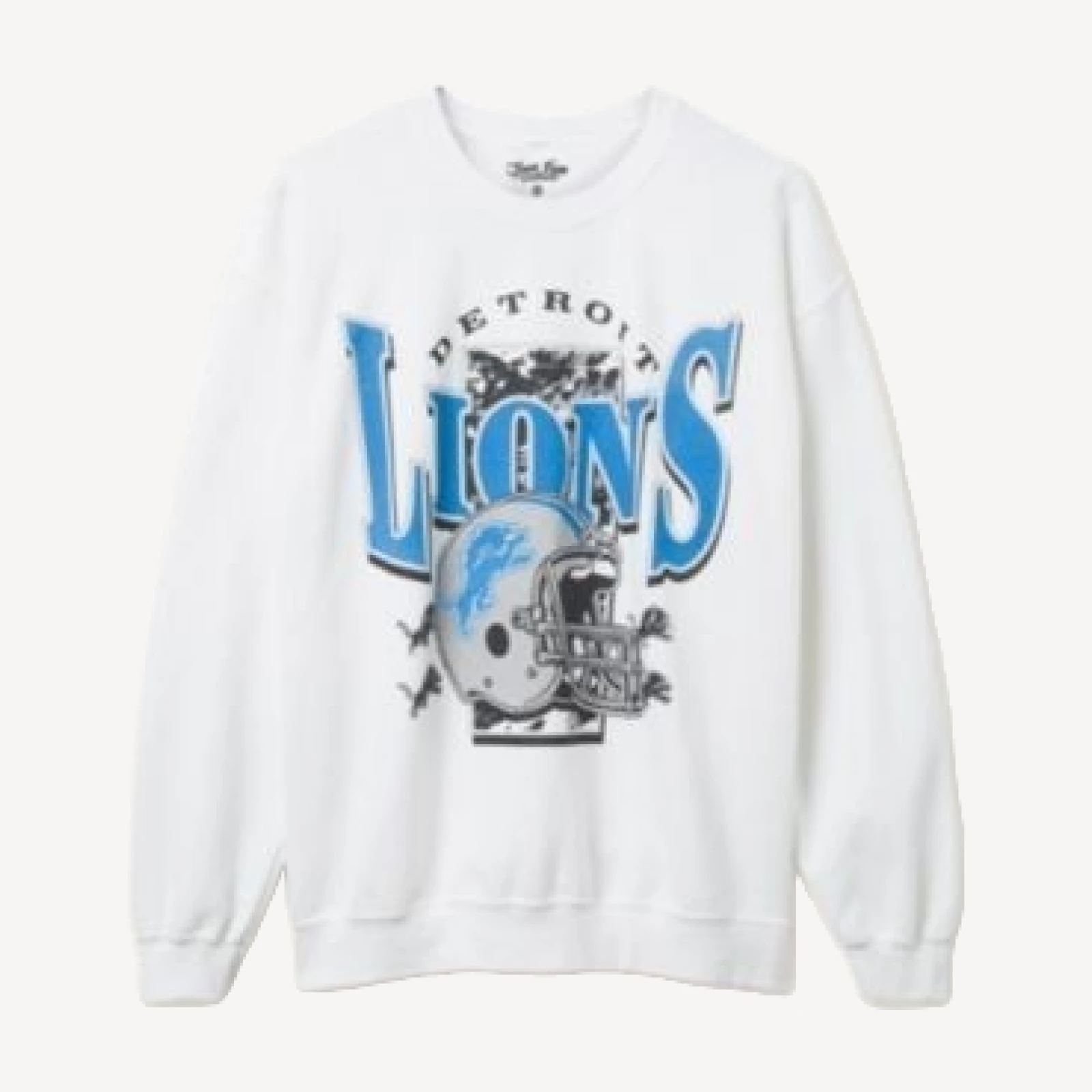 Junk Food Clothing Unisex Nfl Detroit Lions Conversion Flea Market Crew Fleece