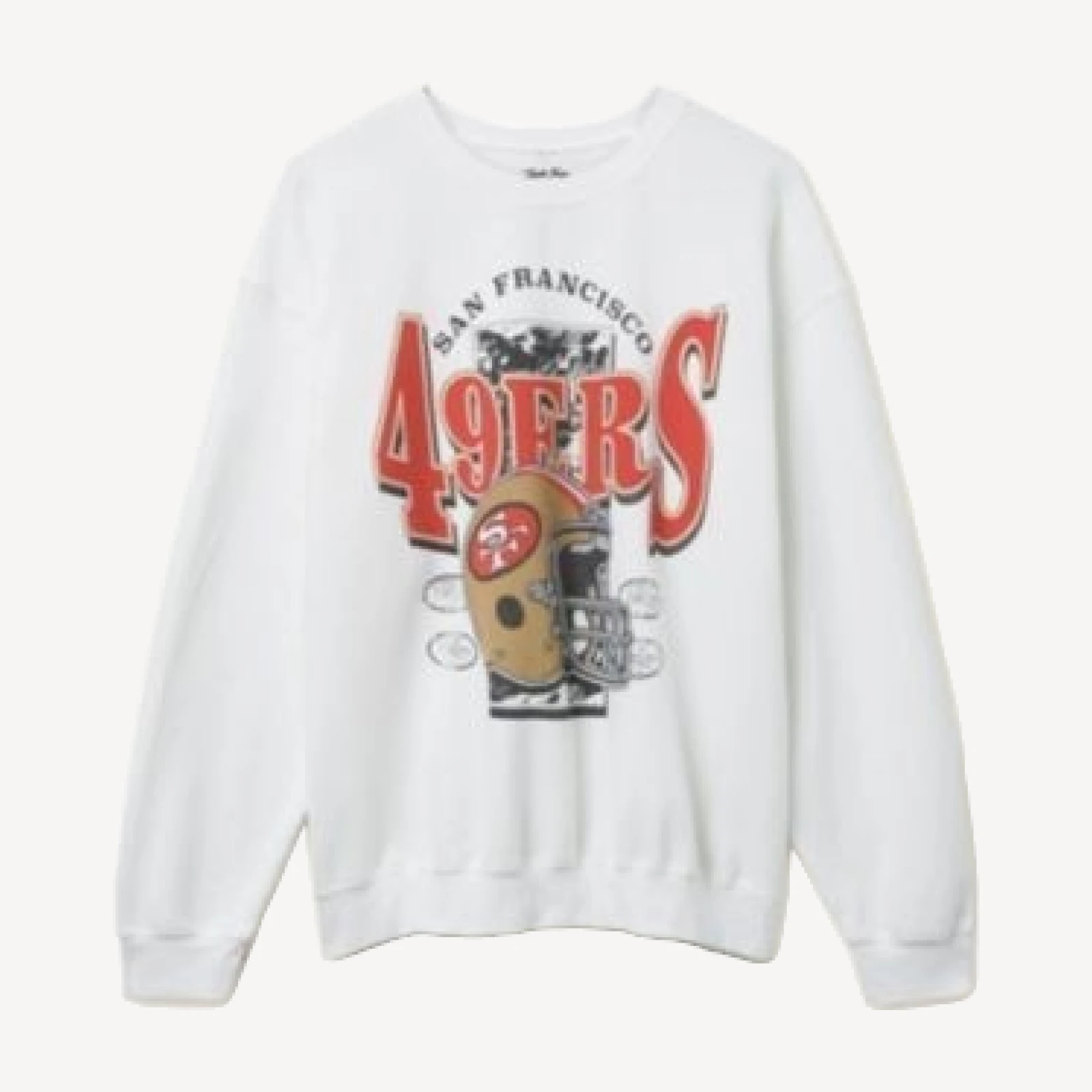 Junk Food Clothing Unisex Nfl San Francisco 49ers Conversion Flea Market Crew Fleece
