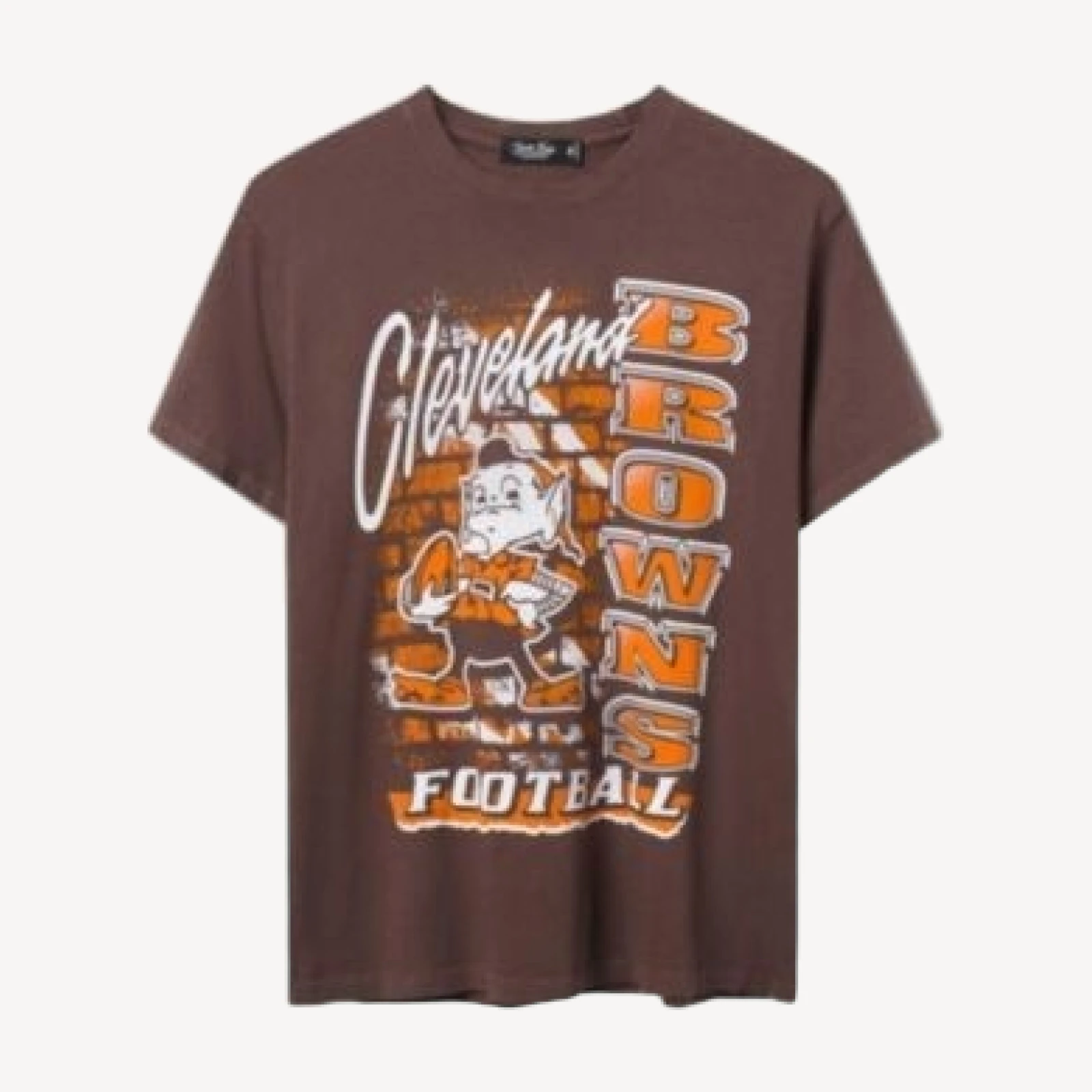Junk Food Clothing Women's Nfl Cleveland Browns Brick Vintage Tee