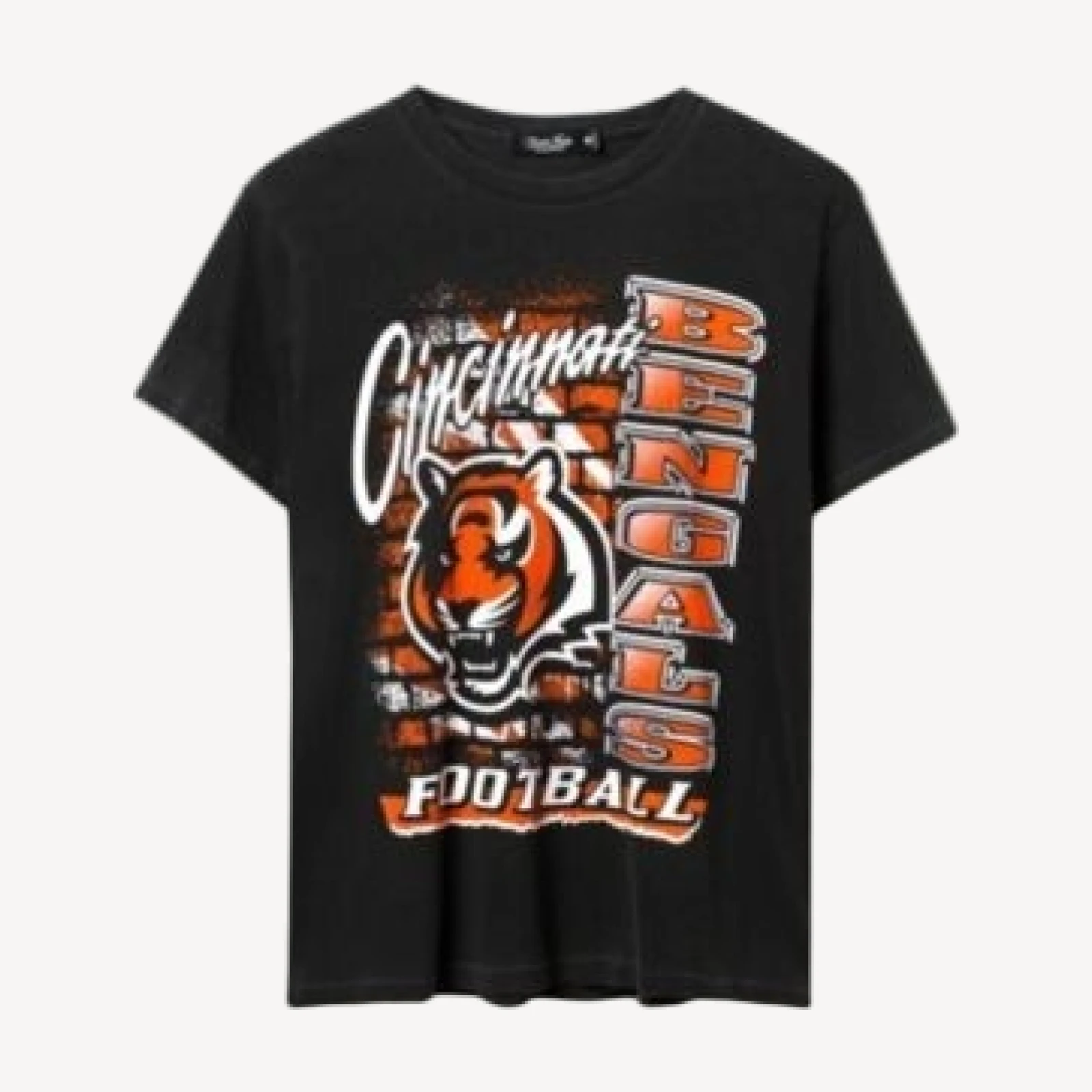 Junk Food Clothing Women's Nfl Cincinnati Bengals Brick Vintage Tee