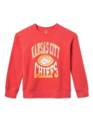 Junk Food Clothing Unisex Nfl Kansas City Chiefs Hot Route Raglan Fleece - Little Kid, Big Kid