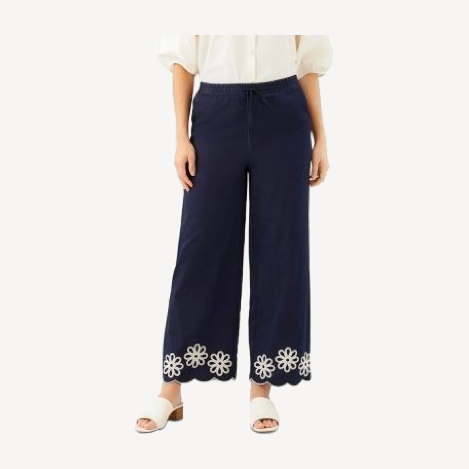 Karen Kane Scallop Drawstring Pants