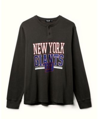 Junk Food Clothing Unisex Nfl New York Giants Long Sleeve Henley