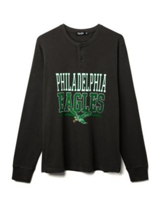 Junk Food Clothing Unisex Nfl Philadelphia Eagles Long Sleeve Henley Tee