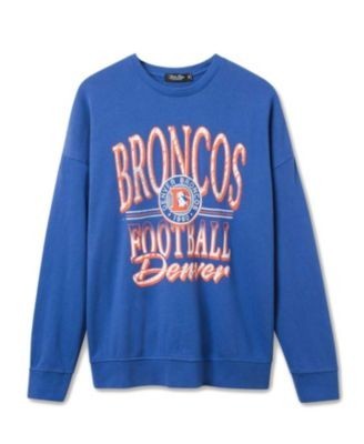 Junk Food Clothing Unisex Nfl Denver Broncos Lateral Crew Fleece