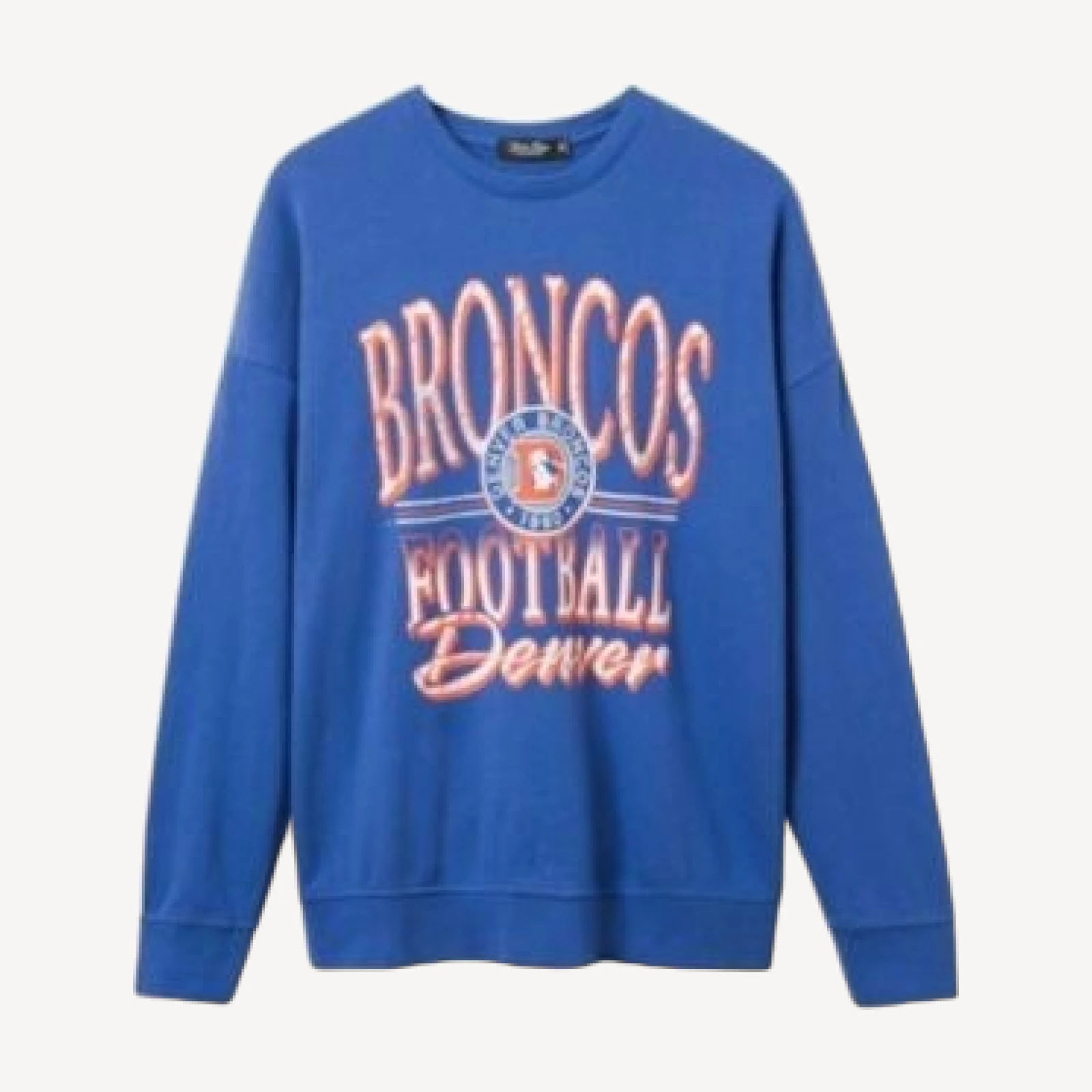 Junk Food Clothing Unisex Nfl Denver Broncos Lateral Crew Fleece