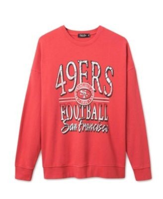 Junk Food Clothing Unisex Nfl San Francisco 49ers Lateral Crew Fleece