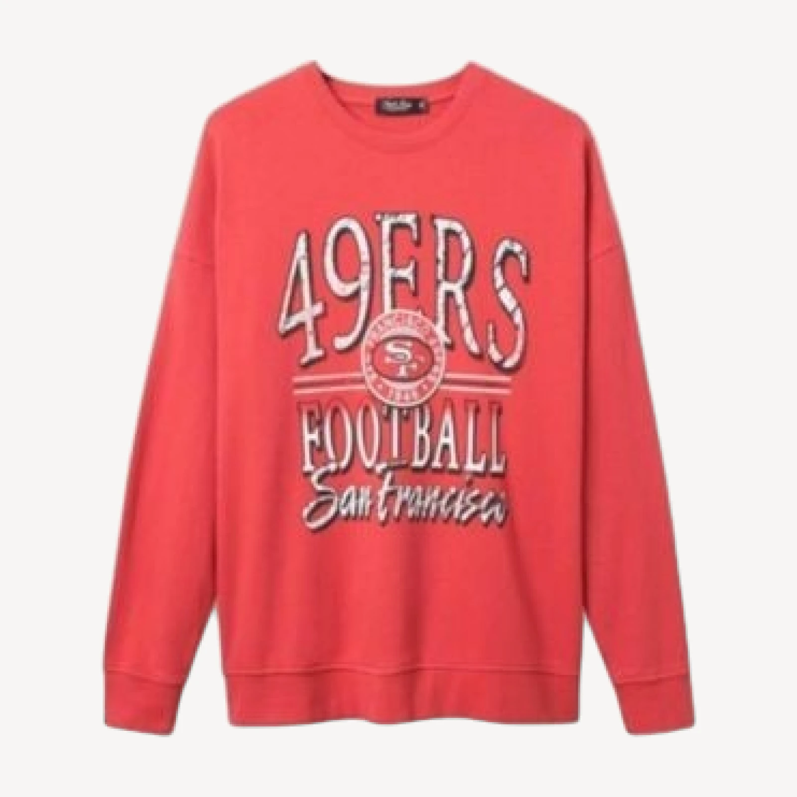 Junk Food Clothing Unisex Nfl San Francisco 49ers Lateral Crew Fleece