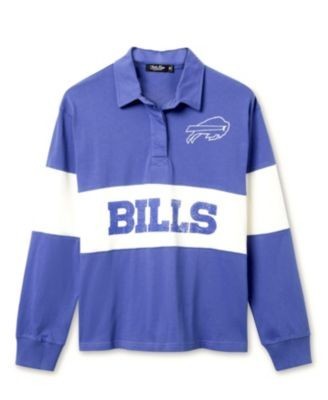 Junk Food Clothing Women's Nfl Buffalo Bills Rugby Long Sleeve Sweater
