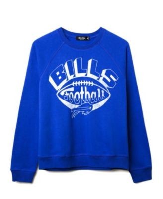 Junk Food Clothing Women's Nfl Buffalo Bills Football Raglan Crew Fleece