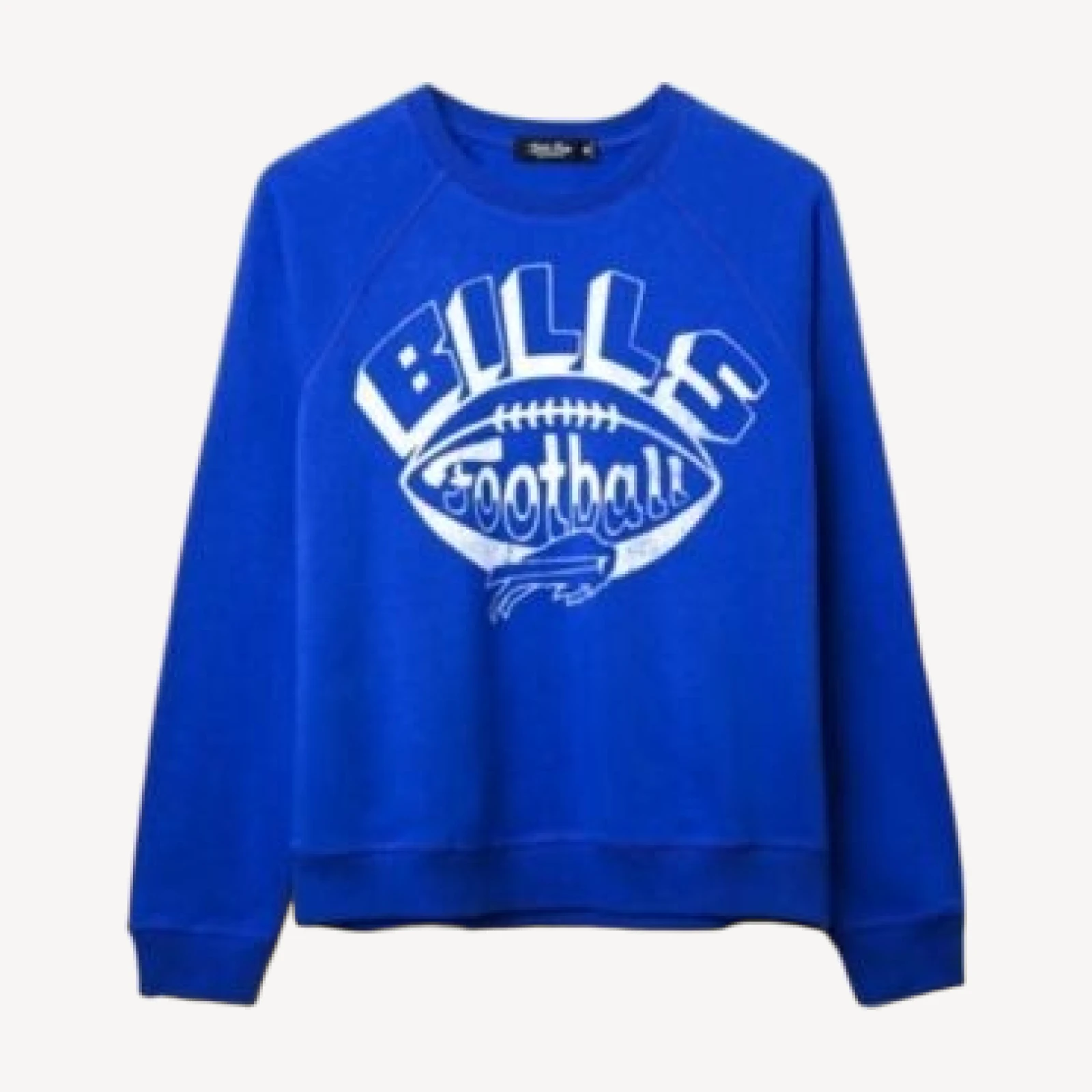 Junk Food Clothing Women's Nfl Buffalo Bills Football Raglan Crew Fleece