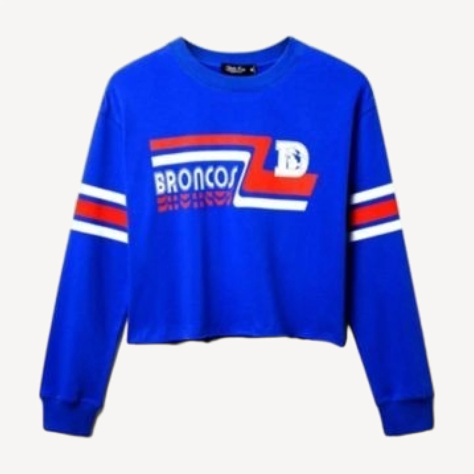 Junk Food Clothing Women's Nfl Denver Broncos Retro Crop Fleece