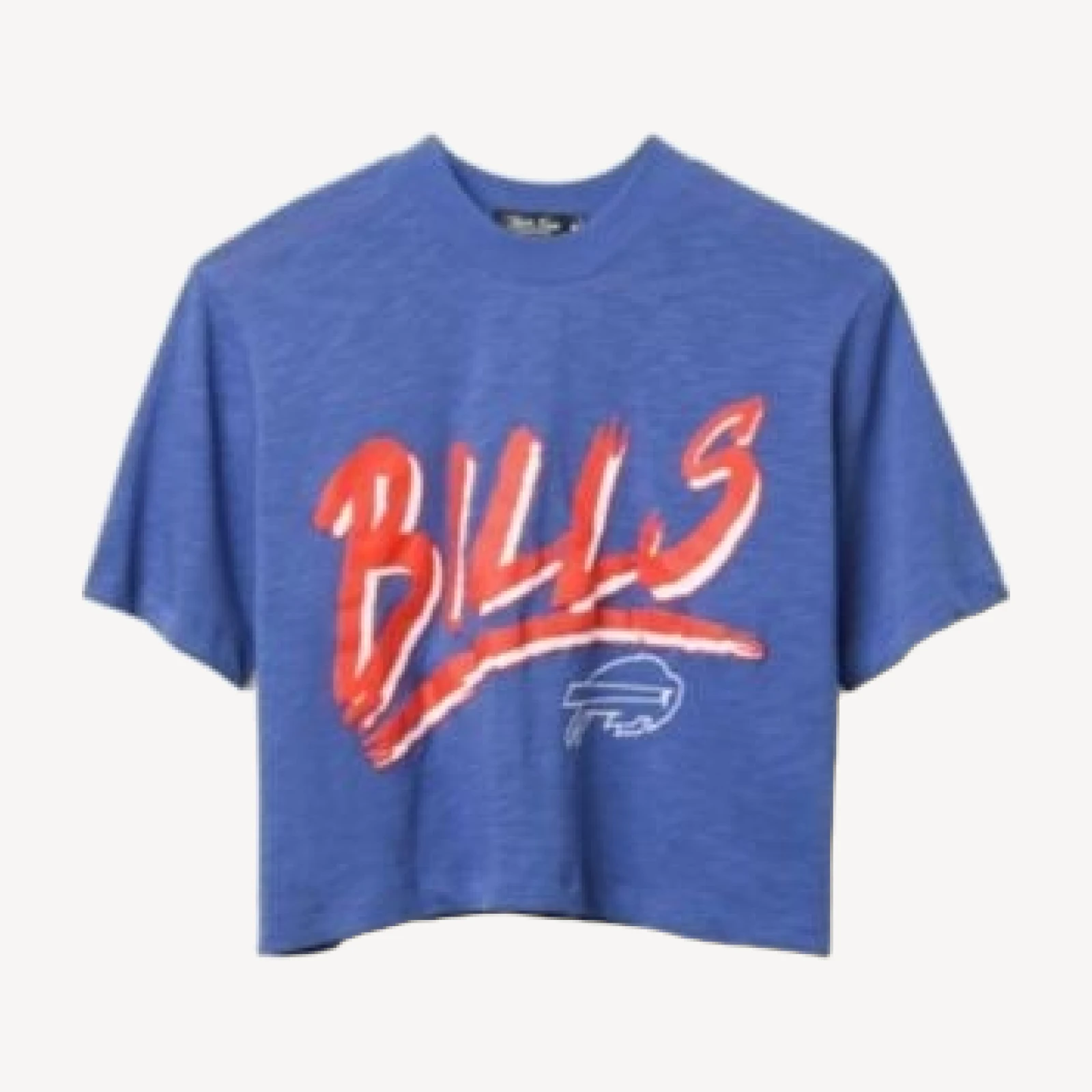 Junk Food Clothing Women's Nfl Buffalo Bills Thrill Mock Neck Crop Tee