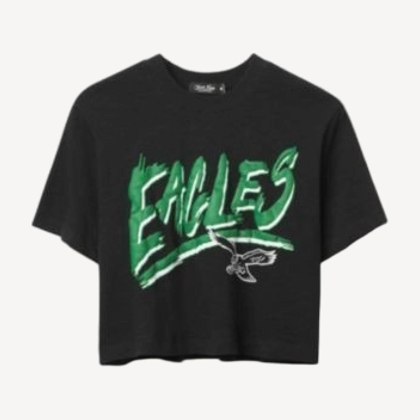 Junk Food Clothing Women's Nfl Philadelphia Eagles Thrill Mock Neck Crop Tee