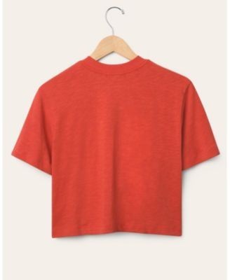 Junk Food Clothing Women's Nfl San Francisco 49ers Thrill Mock Neck Crop Tee