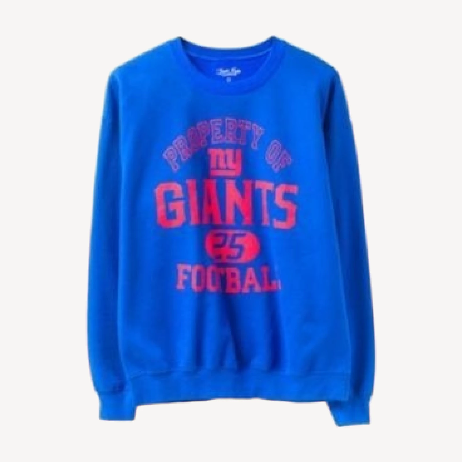 Junk Food Clothing Unisex Nfl New York Giants Property Flea Market Crew Fleece