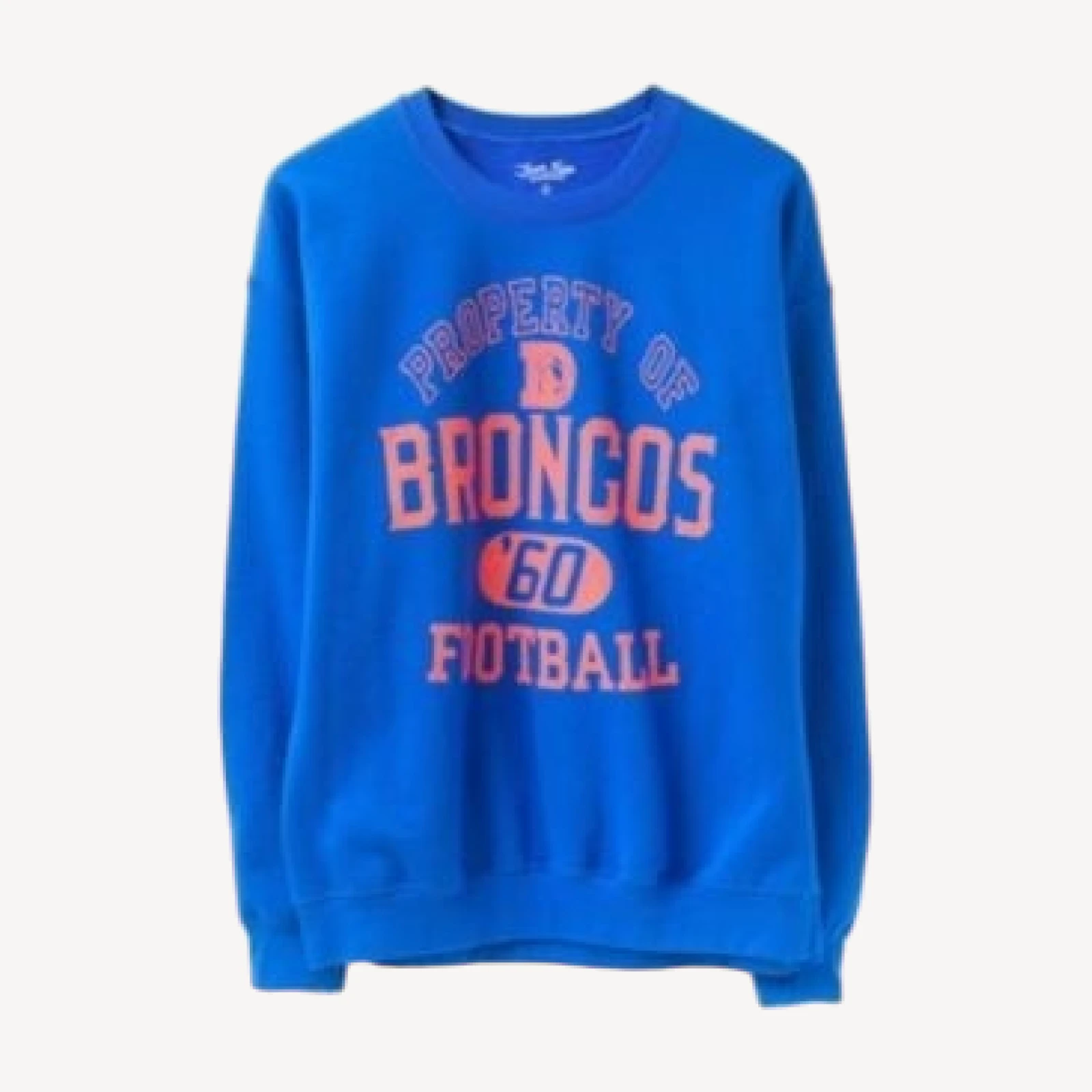 Junk Food Clothing Unisex Nfl Denver Broncos Property Flea Market Crew Fleece