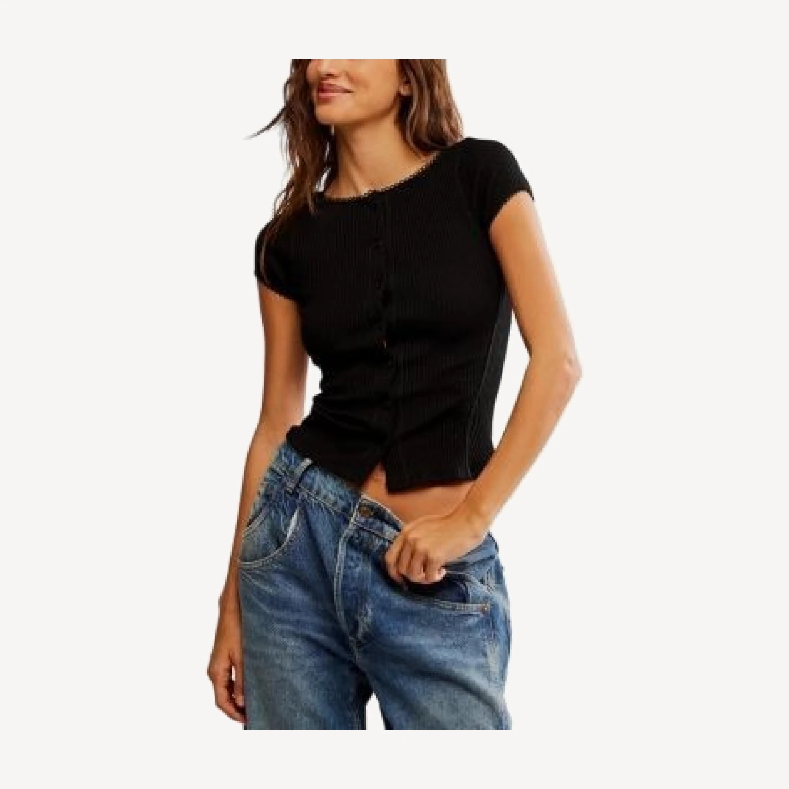 Free People Most Wanted Cap Sleeve Cardigan