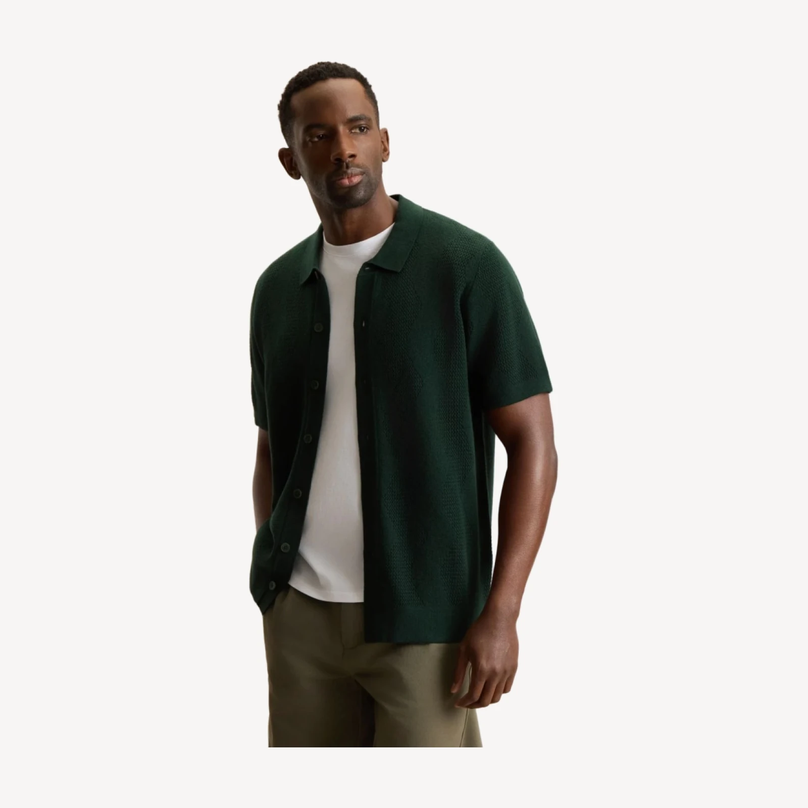 PATTERN KNIT SHIRT