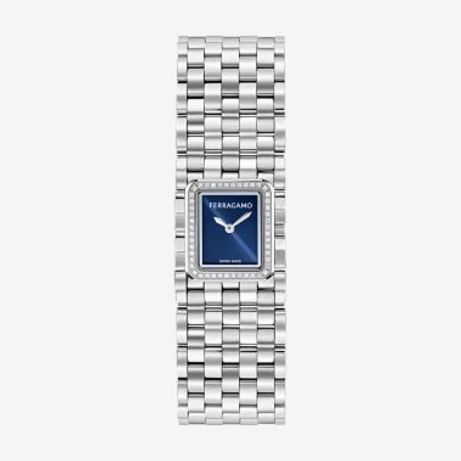 Ferragamo Manchette Diamond Watch, 19mm x 22mm