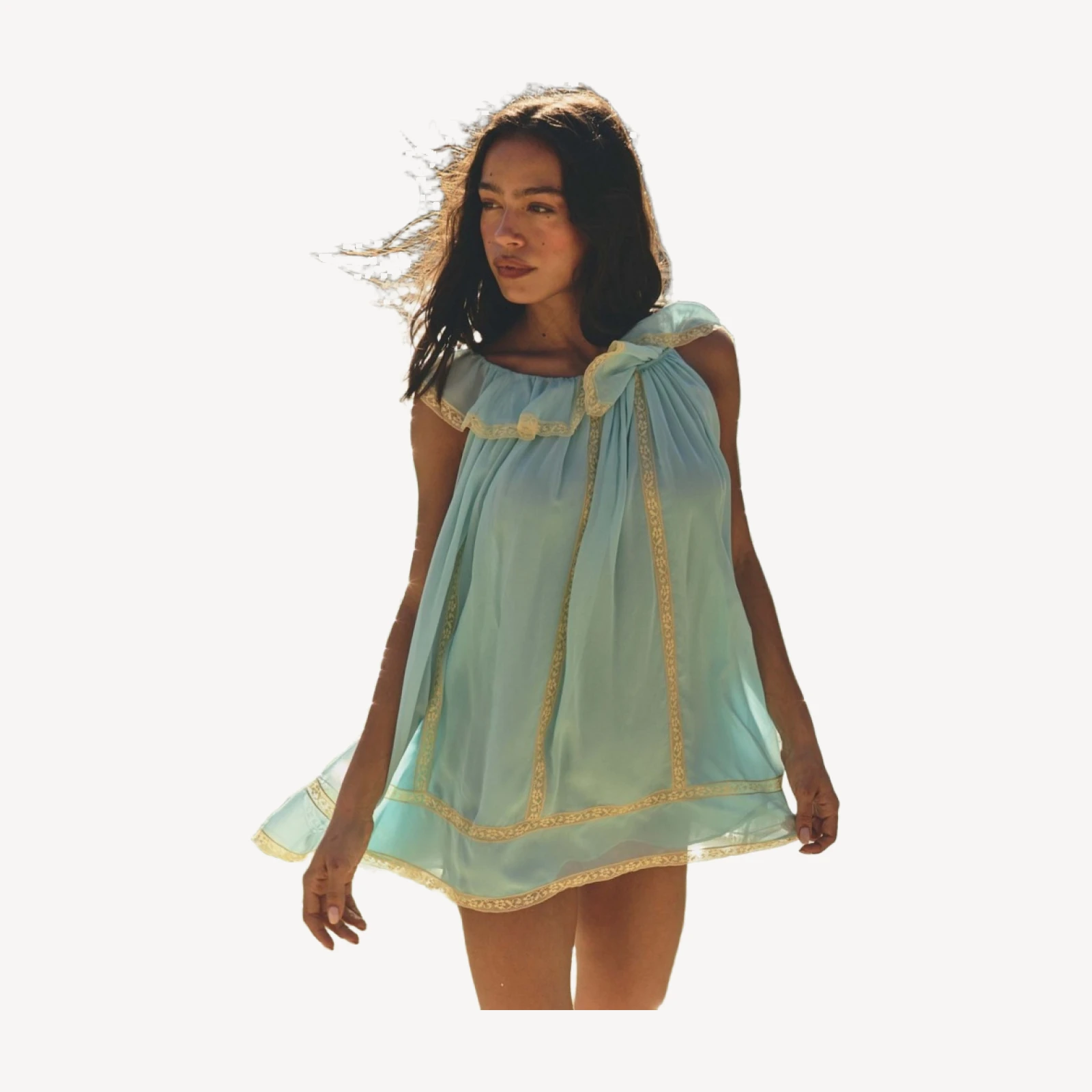 SUZETTE DRESS -- PALE WISTERIA