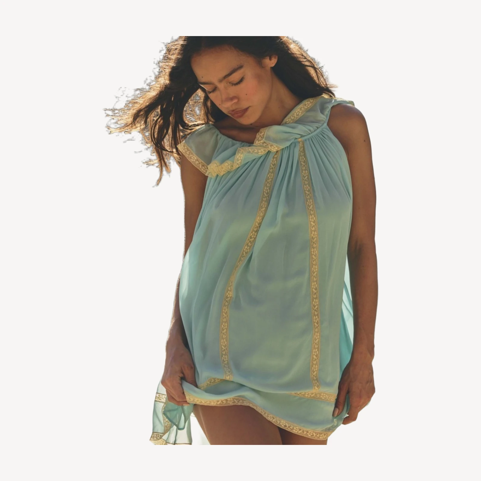 SUZETTE DRESS -- PALE WISTERIA