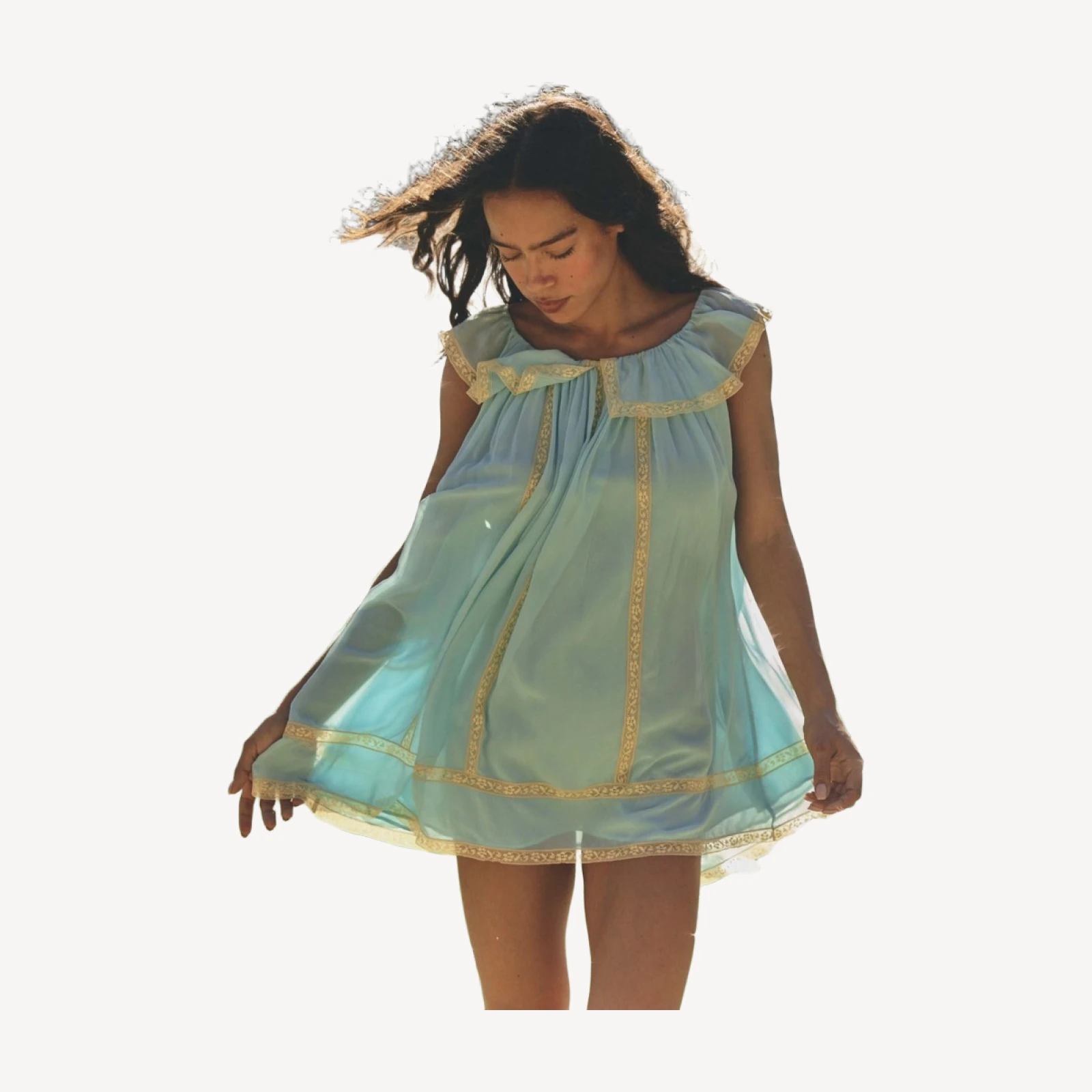 SUZETTE DRESS -- PALE WISTERIA