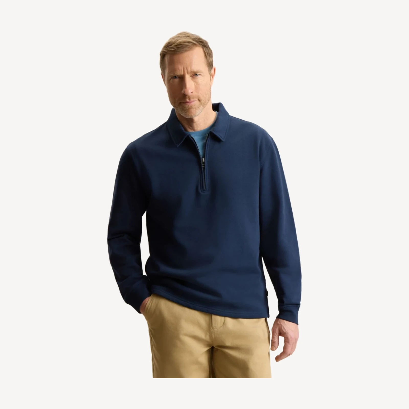 ESSENTIAL QUARTER ZIP SWEATSHIRT